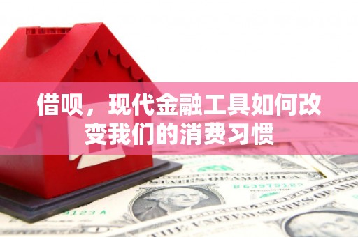 元宝借呗，现代金融工具如何改变我们的消费习惯