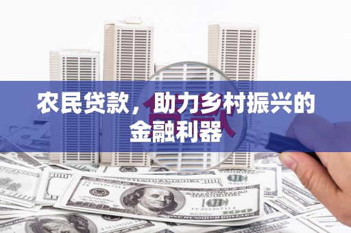 元宝农民贷款，助力乡村振兴的金融利器