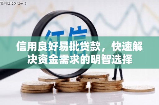 元宝信用良好易批贷款，快速解决资金需求的明智选择