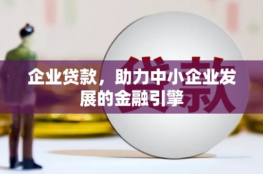 元宝企业贷款，助力中小企业发展的金融引擎
