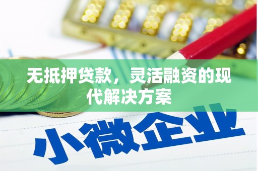 元宝无抵押贷款，灵活融资的现代解决方案