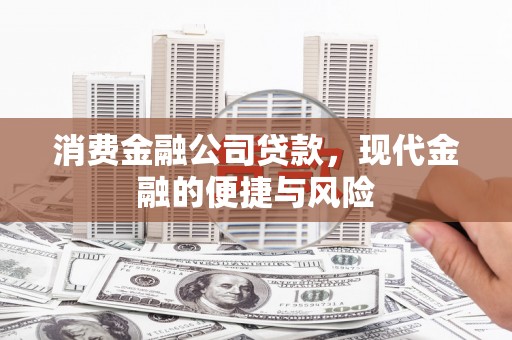 元宝消费金融公司贷款，现代金融的便捷与风险