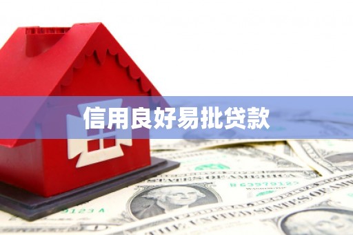 元宝信用良好易批贷款